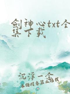 剑神心txt全集下载