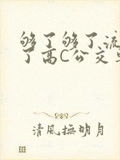 够了够了流出来了高C公交车
