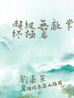 超级无敌掌门人终极篇