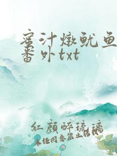 蜜汁炖鱿鱼全文番外txt