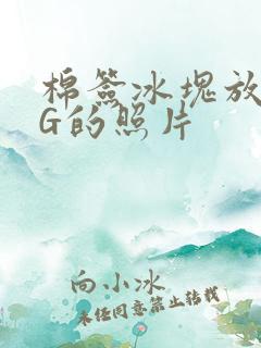 棉签冰块放入PG的照片