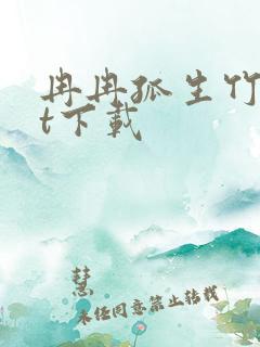 冉冉孤生竹txt下载