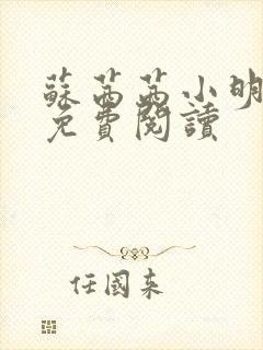 苏茜茜小明全文免费阅读