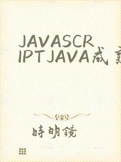 JAVASCRIPTJAVA成熟亲子