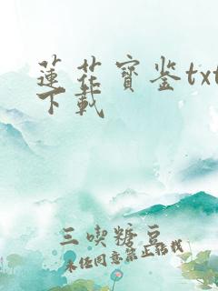 莲花宝鉴txt下载