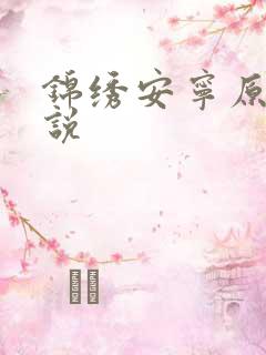 锦绣安宁原著小说