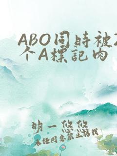 ABO同时被2个A标记肉