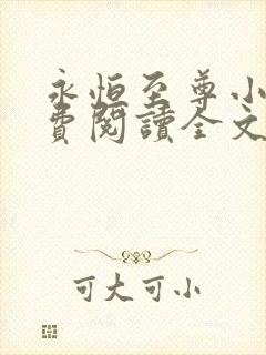 永恒至尊小说免费阅读全文