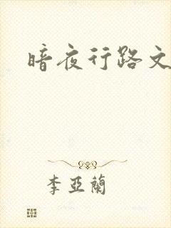 暗夜行路文集