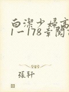 白洁少妇高义第1一178章阅读