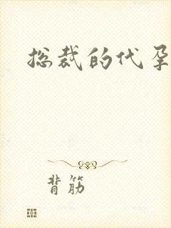 总裁的代孕女友