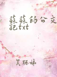 苏苏的公交车日记txt