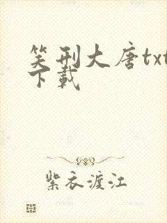 笑刑大唐txt下载