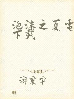 泡沫之夏电视剧下载