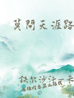 莫问天涯路几重