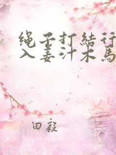 绳子打结行走嵌入姜汁木马