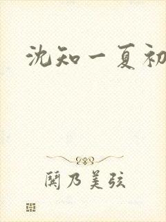 沈知一夏初禾