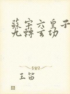 苏宇六皇子签到九转玄功