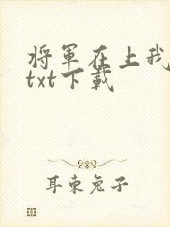 将军在上我在下txt下载