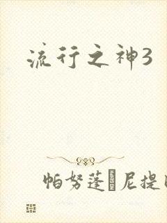 流行之神3