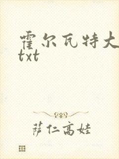 霍尔瓦特大街 txt