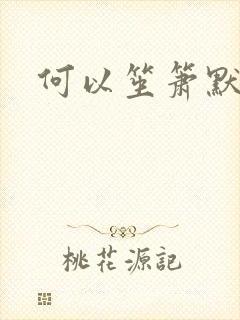 何以笙箫默小说
