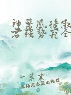 神医凰后傲娇暴君强势宠全文免费阅读