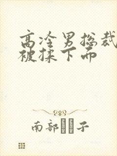 高冷男总裁憋尿被揉下面
