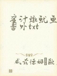 蜜汁炖鱿鱼全文番外txt