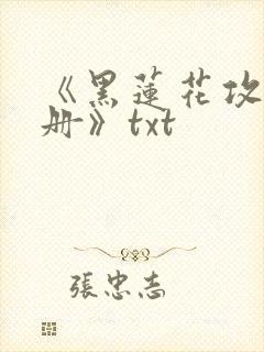 《黑莲花攻略手册》txt