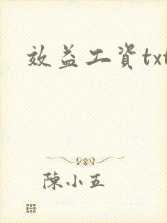 效益工资txt