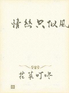 情丝只似风前絮