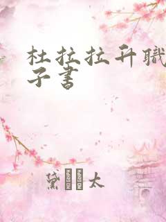 杜拉拉升职记电子书