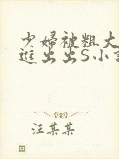 少妇被粗大猛进进出出S小说
