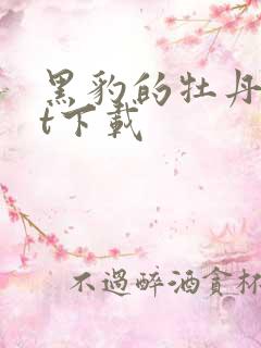 黑豹的牡丹txt下载