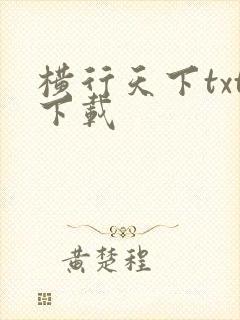 横行天下txt下载
