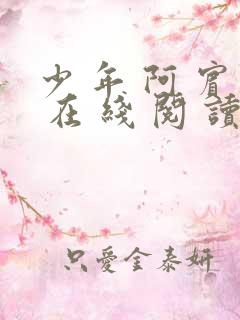 少 年 阿 宾 在 线 阅 读