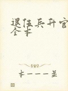 退伍兵升官记 全本