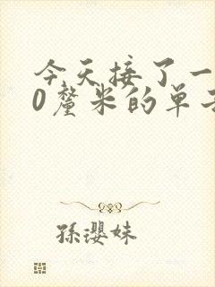 今天接了一个30厘米的单子