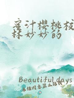 蜜汁樱桃校园中林妙妙的