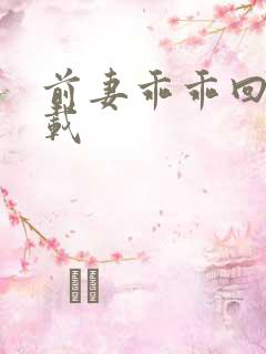 前妻乖乖回来下载