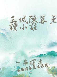 王城陈蓉免费阅读小说