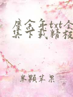 庆余年txt全集下载精校版