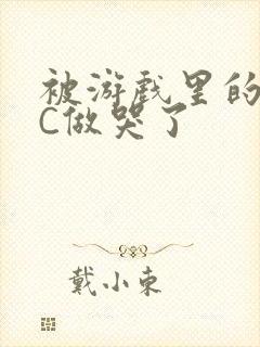 被游戏里的NPC做哭了