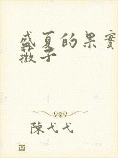 盛夏的果实 小薇子