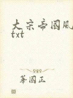 大宋帝国风云录txt