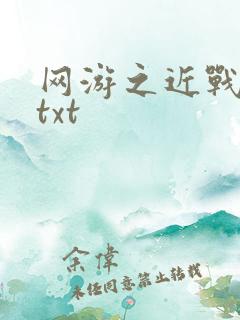 网游之近战法师txt