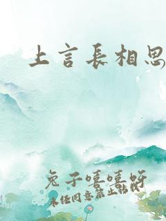 上言长相思
