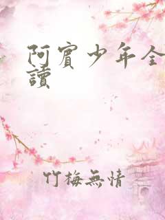 阿宾少年全文阅读