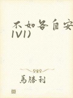 不如各自安好(1V1)